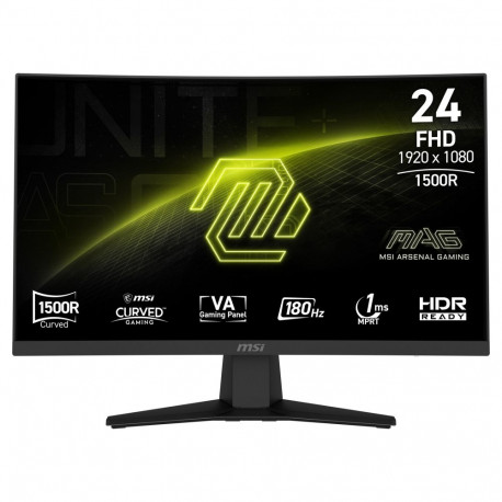MSI monitor 9S6-3BB31H-027 59,9cm (23.6") 1920 x 1080 16:9 Full HD VA 180Hz DisplayPort HDMI VESA