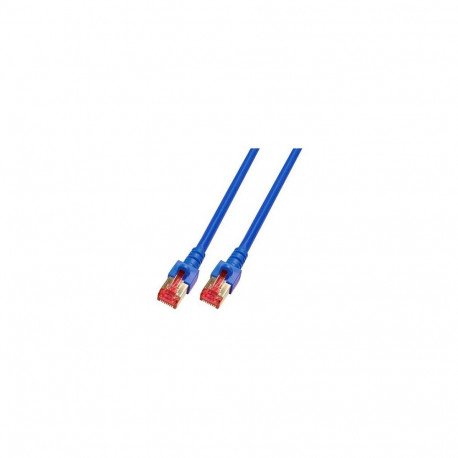 "EFB RJ45 Patchkabel S/FTP Cat.6 LSZH 40m BLAU reines Kupfer Laengenaufdruck auf Knickschutztuelle p