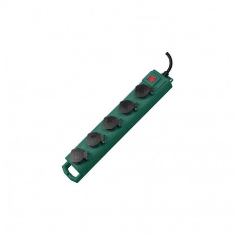 Brennenstuhl Outdoor Extension Lead 5-way 5m Green