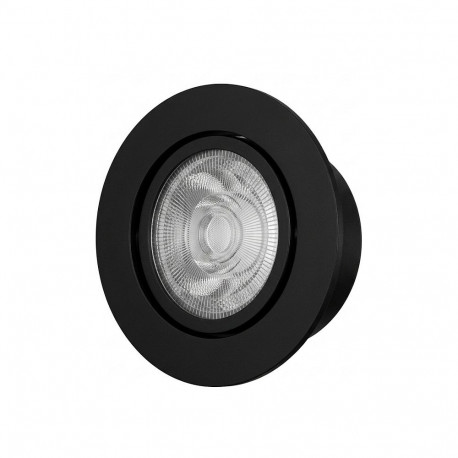 Synergy 21 Helios LED süvistatav laevalgusti, must, ümmargune, suunatav, neutraalvalge