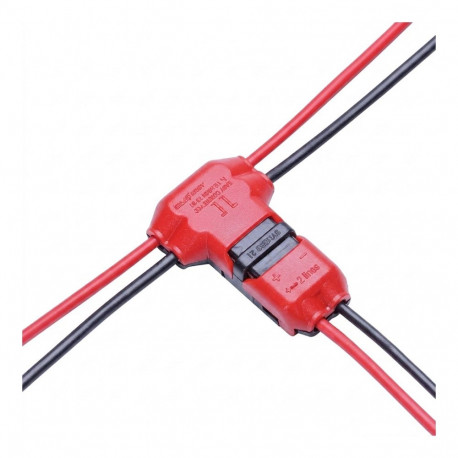 "Synergy 21 LED FLEX Strip zub. Easy Connect T shape for 2 line red"