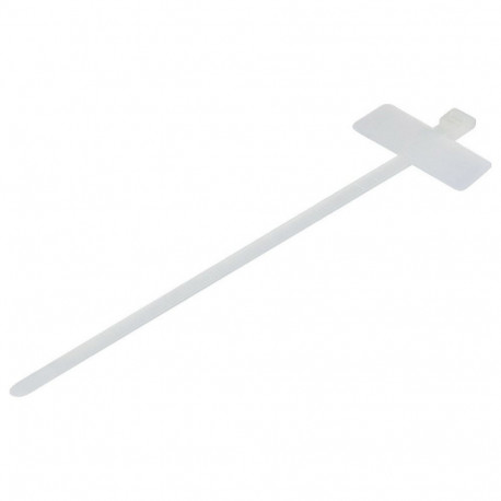 Synergy21 ALLNET 19zbh. märgistusalaga kaablisidemed, L100xB2,5mm, 100 tk, läbipaistvad