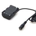 Caruba Canon LP E6 Full Decoding Dummy Batterij (rechte kabel)
