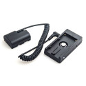 Caruba Canon LP E6 Full Decoding Dummy Batterij + F970 Batterijhuls (veer kabel)