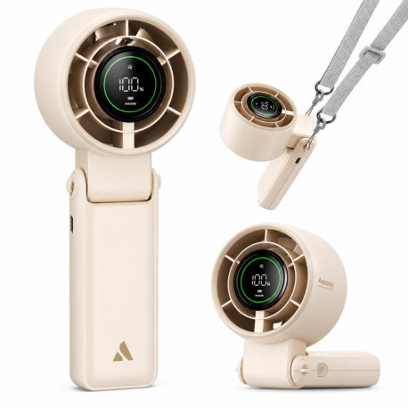AECOOLY käeshoitav ventilaator Halo 02, beež