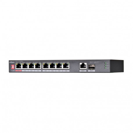 Dahua Technology PoE PFS3110-8ET1GT1GF-96 Unmanaged Gigabit Ethernet (10/100/1000) Power over Ethern