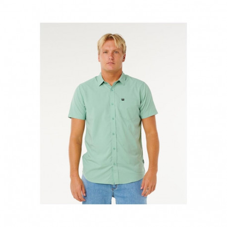 Koszula męska RIP CURL Vaporcool Aerotech S/S Shirt zielona - L