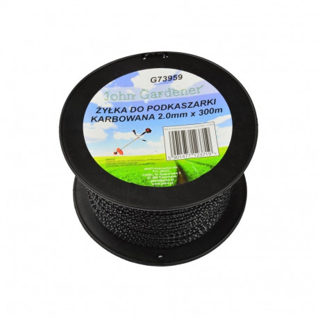 John Gardener Nylon Line 2.0mm G73959, 300m, high plasticity, high abrasion resistance