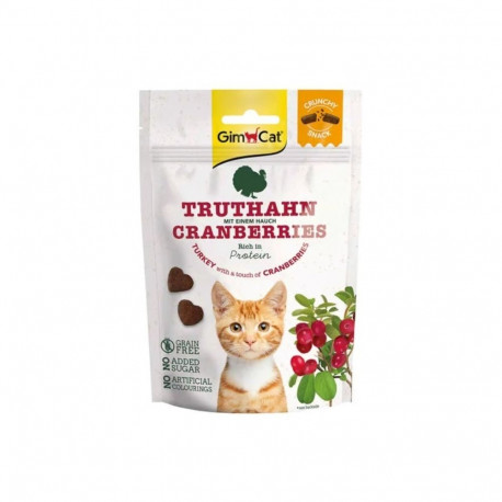 GIMCAT Crunchy Snacks Turkey with Cranberry – cat treat – 50g