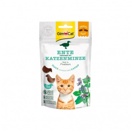 GIMCAT Crunchy Snacks Duck with Catnip – cat treat – 50g