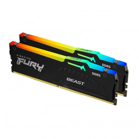 Kingston Technology mälumoodul FURY Beast 64GB 6000MT/s DDR5 CL36 DIMM komplektis 2, RGB