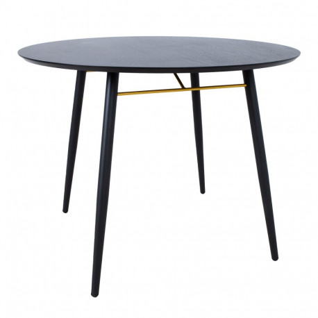 Söögilaud LUXEMBOURG D100xH75cm, must melamiin