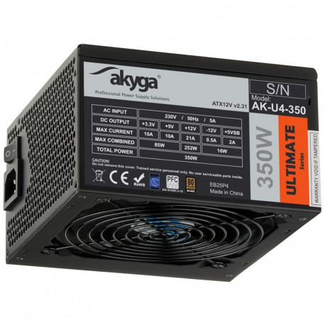 Akyga AK-U4-350 power supply unit 350 W 20+4 pin ATX ATX Black