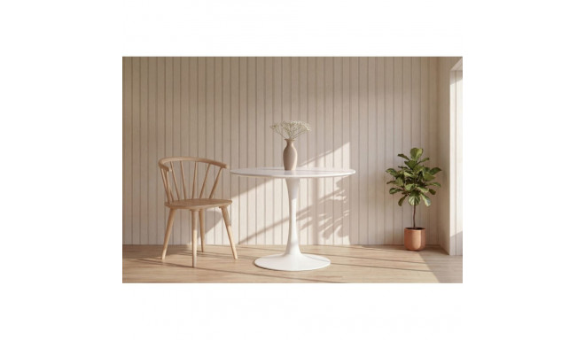 Söögilaud HAMDEN ø110cm, valge