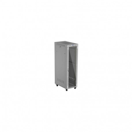 RACK CABINET 19" FREE-STANDING 42U/600X1000 (FLAT PACK) WITH GLASS DOOR LCD GREY LANBERG