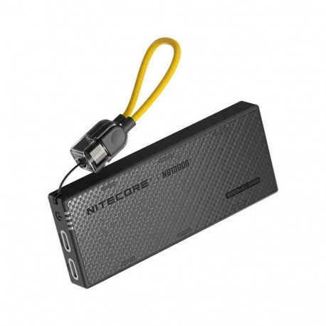 Nitecore NB10000 Gen4 akupank – 10 000mAh, topelt USB-C kiirlaadimine 22,5W, IPX7 veekindel, süsinik