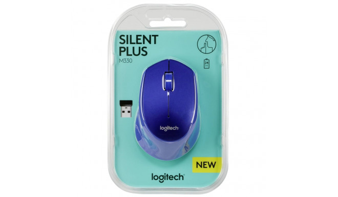 Computer Accessories - Logitech M330 Silent Plus Wireless Mouse Blue Logitech M330 Silent Plus Wirel