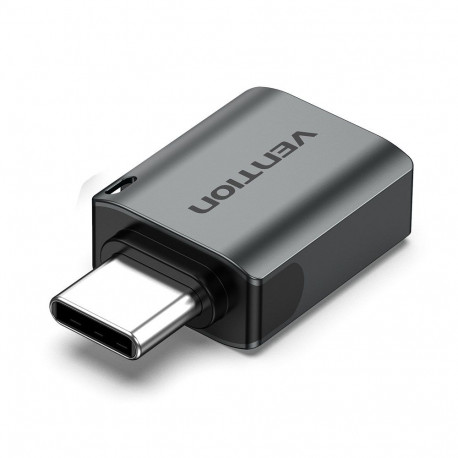 Adapter - Vention USB-C to USB 3.0 OTG Adapter (5 Gbit/s, Aluminum, Gray)