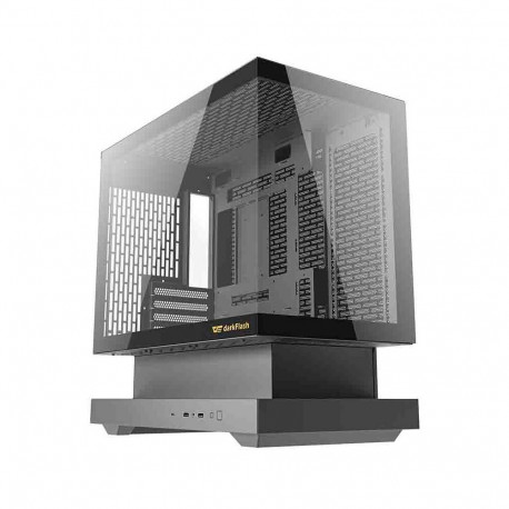 Computer Case - darkFlash F1 Midi Tower With 6 ARGB Fans And USB-C Black