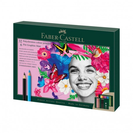 Art Supplies - Faber Castell Polychromos Colored Pencils 38 Pcs 3.8 mm Color