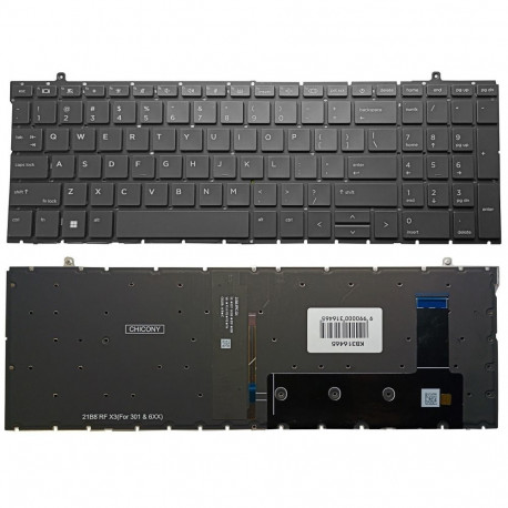 Keyboard - HP Elitebook 860 G9, 865 G9, 860 G10, 865 G10 Backlit US