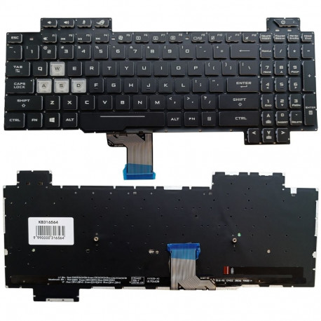 Keyboard - ASUS ROG Strix Scar GL504 RGB US Layout Black
