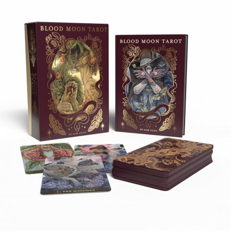 Tarot Deck - Blood Moon Tarot Cards (US Games Systems, 78 cards, watercolor illustrations)