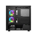 Computer Case - darkFlash DS950V Midi Tower ATX/ITX, 6 Fans, IPS Display, Black