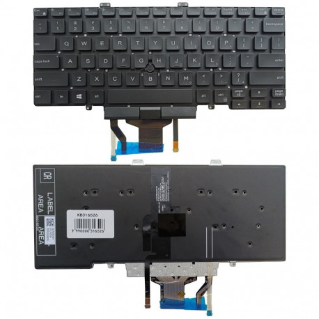Keyboard - Dell Latitude 5400 5401 5410 5411 Backlit Trackpoint US Black