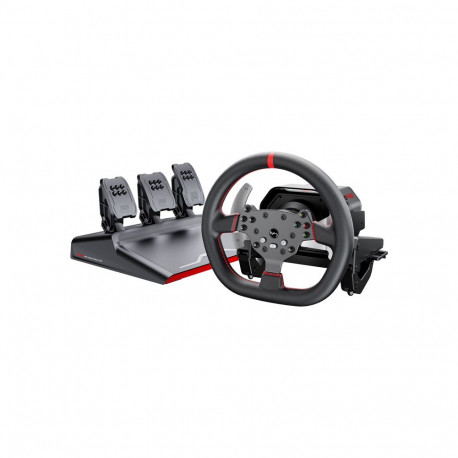 Gaming Steering Wheel - PXN V10 Pro 270mm Wheel, 17 Buttons, Pedals Black