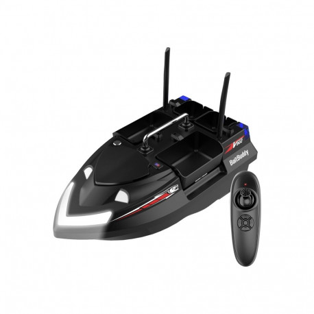Remote Control Boat - Flytec V802 12000mAh Bait Boat 3kg Capacity Black