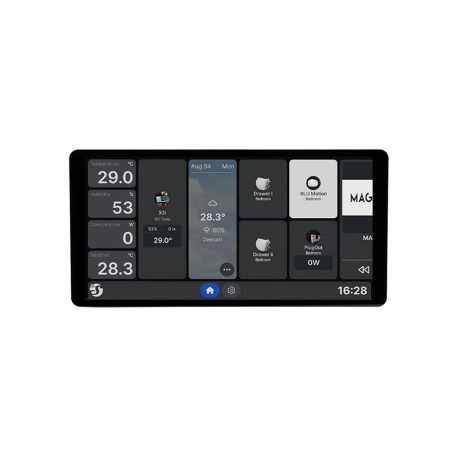 Smart Home Control Panel - Shelly Wall Display X2i 6.95" Wi-Fi 6 Bluetooth 5.0 Black