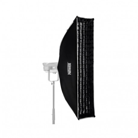 Lighting Modifier - Newell 30 x 120 cm Rectangular Softbox Bowens Mount, Diffusion Fabrics, Grid
