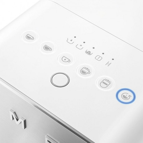 Espresso Machine - SMEG BCC03 Fully-Automatic 10 Beverages White