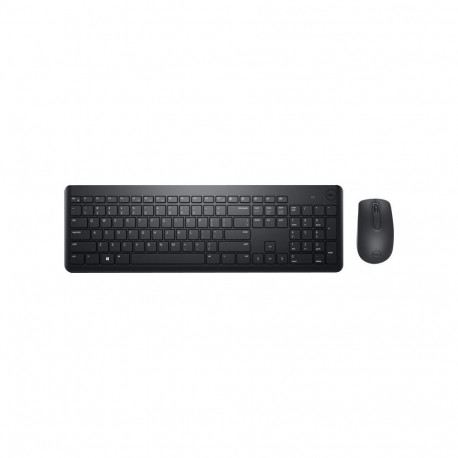 Keyboard and Mouse Set - Dell KM3322W Wireless, Multimedia Keys, Adjustable Height, Black