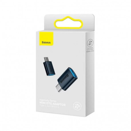 Adapter - Baseus Ingenuity Series USB-C to USB-A 10Gb/s, Compact, Black