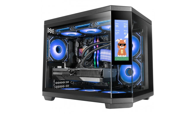 Computer Case - Mars Gaming MC3TCORELCDM Mini Tower Micro ATX Black