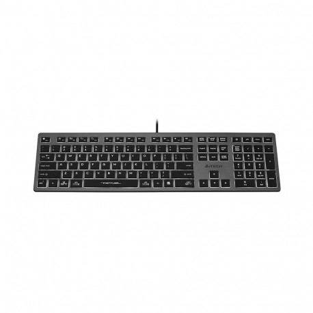 Keyboard - A4Tech FSTYLER FX60H USB QWERTY Backlit Ergonomic Black, Grey
