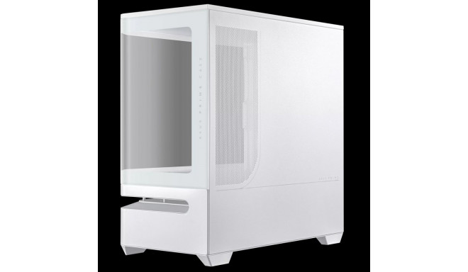 Computer Case - ASUS PRIME AP202 TG ARGB Midi Tower Micro ATX White