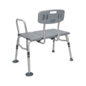 Bathtub Bench - BathTim Adjustable with Backrest White