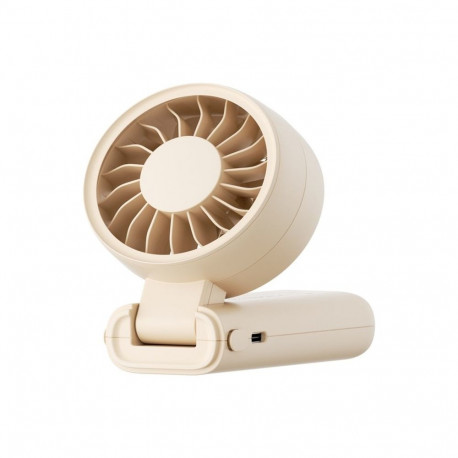 Portable Fan - AECOOLY Halo 04 Handheld 5 Speeds, 20H Runtime, Beige