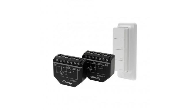 "Shelly Shutter x2 + BLU RC Button 4 Pack"