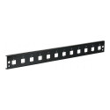 "EFB Frontblende 12xE2000Duplex, E2000 Compact (RDM) gerade Vers. sw"