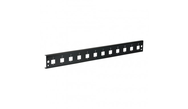 EFB esipaneel 12xE2000Duplex E2000 Compact (RDM) sirge versioon, must