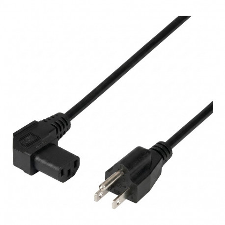 "EFB Netzleitung USA/NEMA 5-15P - C13 90, schwarz, 1,8 m, SVT AWG18 x 3C"