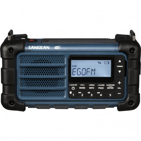 Sangean raadio MMR-99 DAB häda-, käsikäivitus- ja päikesetoitega, sinine