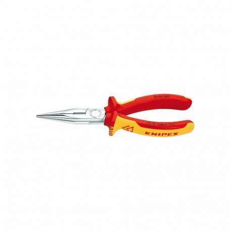 "KNIPEX Flachrundzange Mit Schneide verchromt"