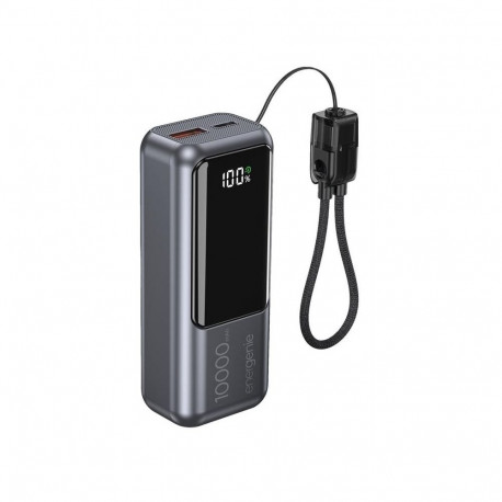 PowerBank LCD 10000mAh QC3.0 20W gray