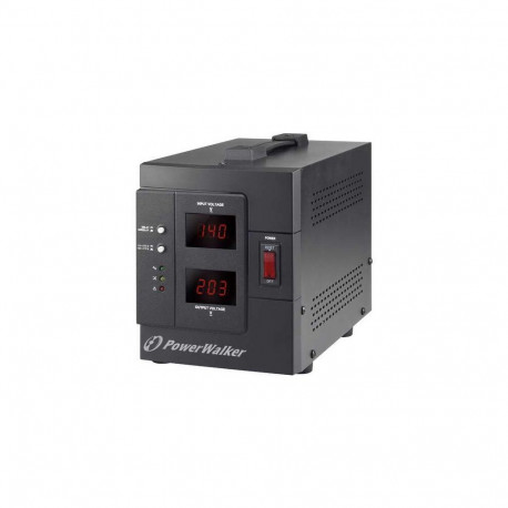 AUTOMATIC AC VOLTAGE REGULATOR AND STABILIZER, 230V AC, 2000 VA 2X SCHUKO OUTLETS