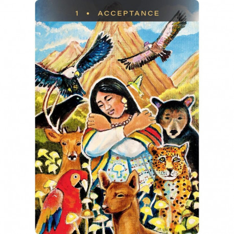 Oracle Card Deck - Sacred Mushroom Oracle 44 Cards & Guidebook